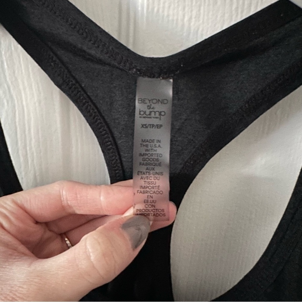 Black Beyond the Bump Tank Top - Picture 3 of 5